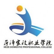 菏泽家政职业学院自考的logo