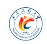 新疆生产建设兵团广播电视大学的logo