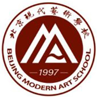 北京现代艺术学校的logo