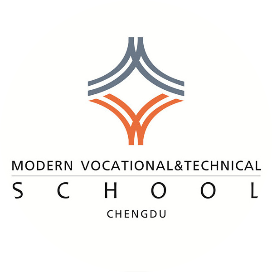 成都市现代职业技术学校的logo